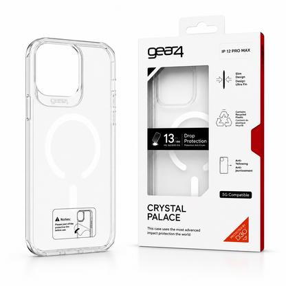 Estuche Gear4 Crystal MagSafe para iPhone Case Transparente Alta Calidad - Carcasa - Funda.