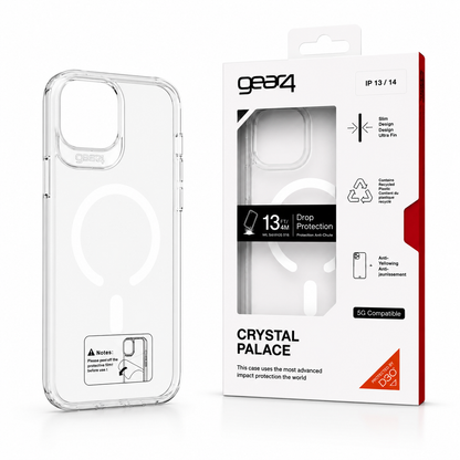 Estuche Gear4 Crystal MagSafe para iPhone Case Transparente Alta Calidad - Carcasa - Funda.