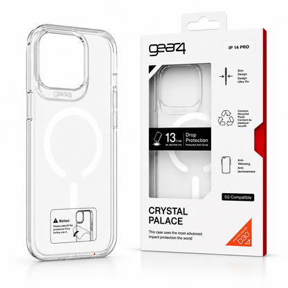 Estuche Gear4 Crystal MagSafe para iPhone Case Transparente Alta Calidad - Carcasa - Funda.
