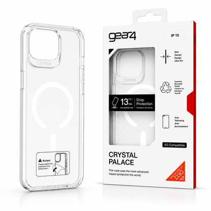 Estuche Gear4 Crystal MagSafe para iPhone Case Transparente Alta Calidad - Carcasa - Funda.
