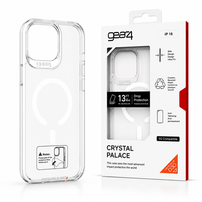 Estuche Gear4 Crystal MagSafe para iPhone Case Transparente Alta Calidad - Carcasa - Funda.