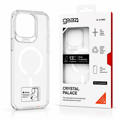 Estuche Gear4 Crystal MagSafe para iPhone Case Transparente Alta Calidad - Carcasa - Funda.