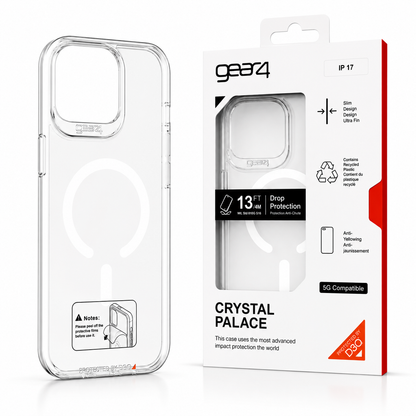 Estuche Gear4 Crystal MagSafe para iPhone Case Transparente Alta Calidad - Carcasa - Funda.