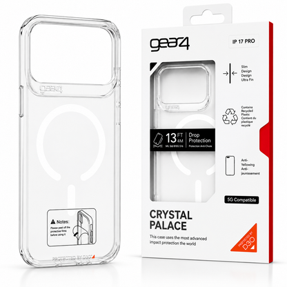 Estuche Gear4 Crystal MagSafe para iPhone Case Transparente Alta Calidad - Carcasa - Funda.