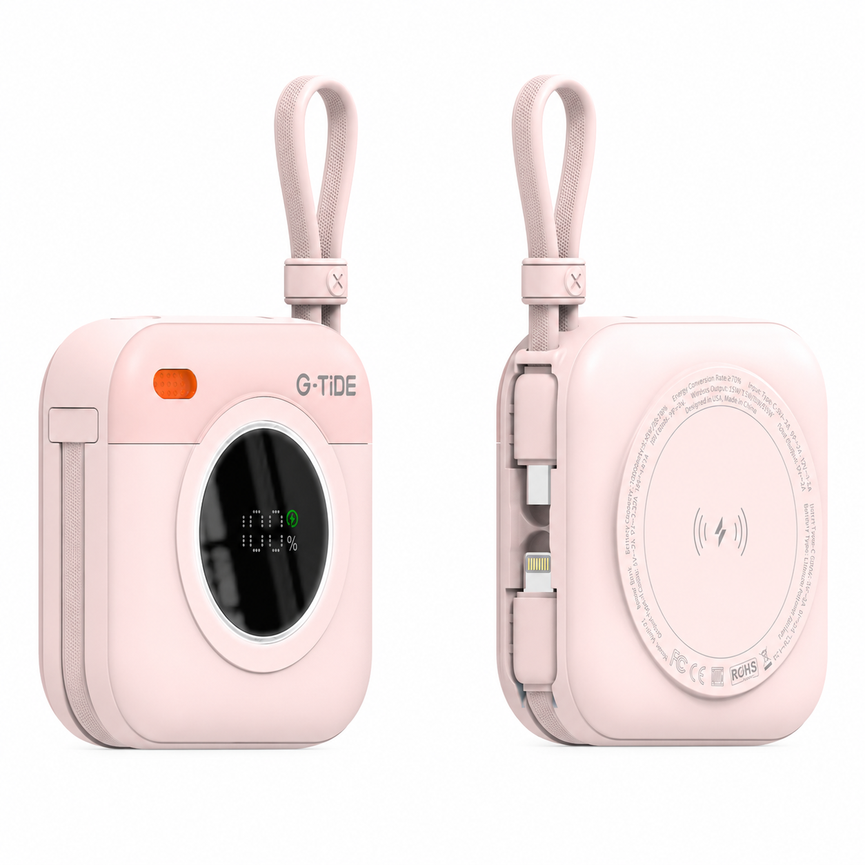 Cargador portatil Power Bank Magnético Multi X1 10000mAh Carga Inalámbrica 15W Portátil G-TiDE