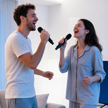 Micrófono Inalámbrico Nobrand W6 Dinámico Cardioide para Karaoke