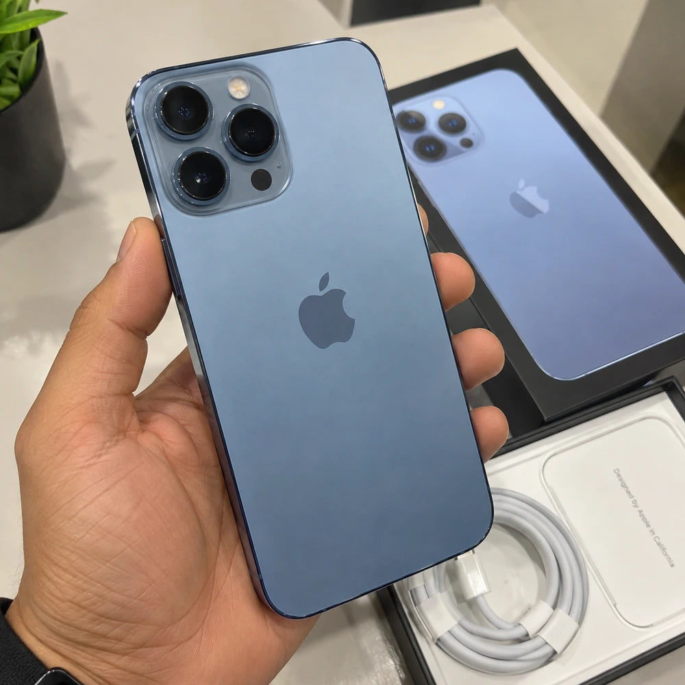 iPhone 13 Pro max 128GB Bateria 100% Color Azul Calidad Premium A+