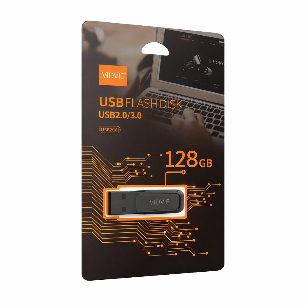 Memoria USB VIDVIE 128GB 2.0/3.0 Alta Velocidad Universal - Tecnomundointl