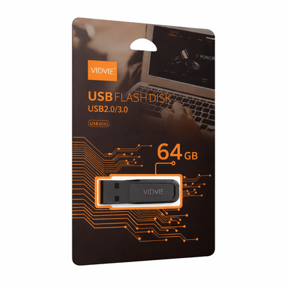 Memoria USB VIDVIE 64GB 2.0/3.0 Alta Velocidad Universal - Tecnomundointl