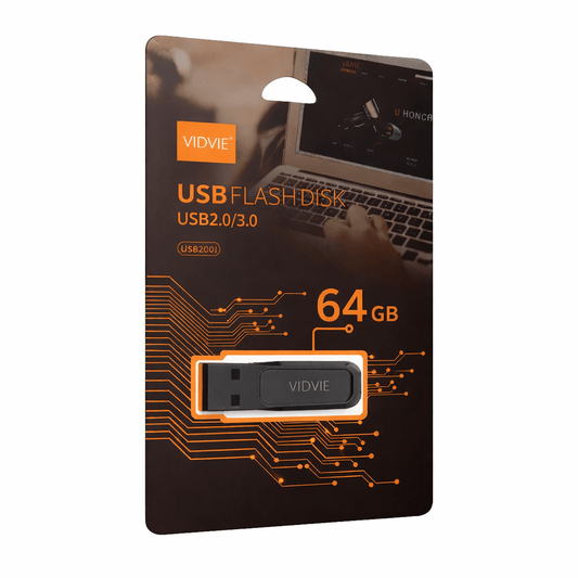 Memoria USB VIDVIE 64GB 2.0/3.0 Alta Velocidad Universal - Tecnomundointl