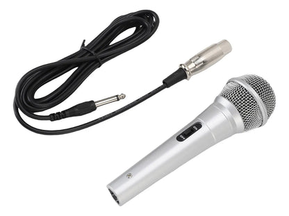 Micrófono Dinámico Cardioide 6.5mm Profesional para Karaoke y Escenario - Tecnomundointl