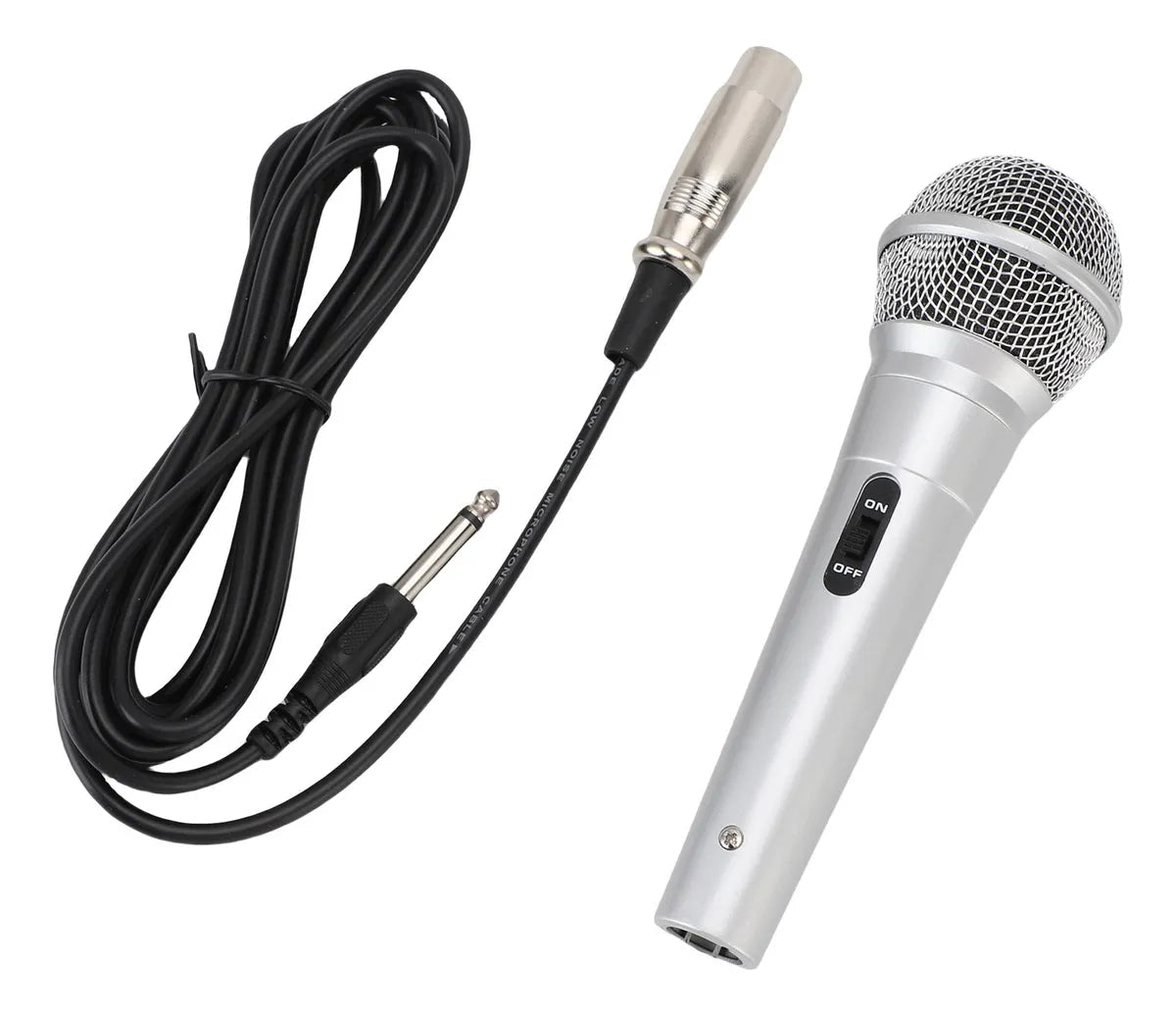 Micrófono Dinámico Cardioide 6.5mm Profesional para Karaoke y Escenario - Tecnomundointl