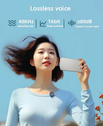 Microfono inalámbrico doble lavalier Bluetooth para celular - Tecnomundointl