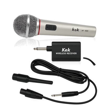 Micrófono K&K AT-309 Pro | Modo Alámbrico/Inalámbrico | Audio Nítido