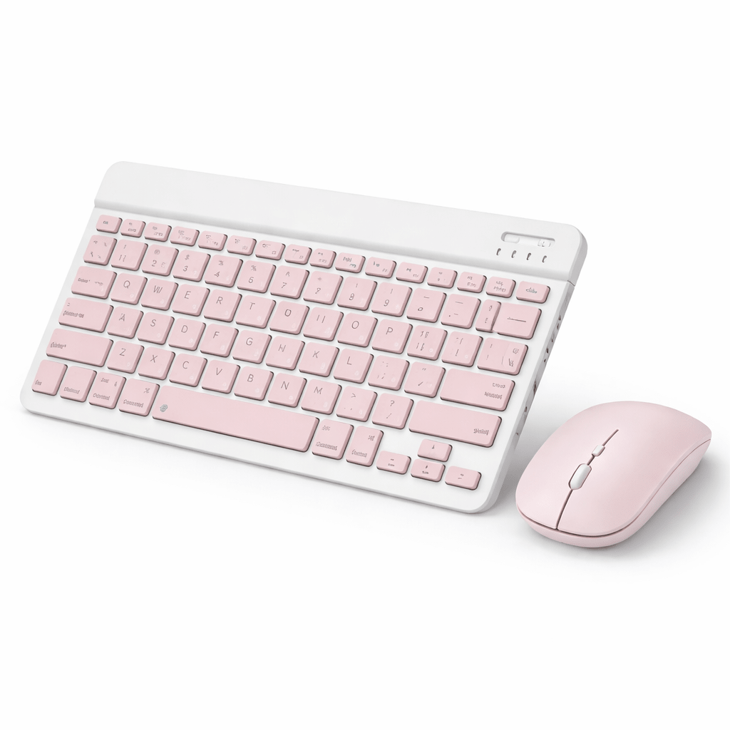 Mini Teclado Recargable y Mouse Inalámbrico Bluetooth Compacto para Tablet Laptop PC y Mac - Tecnomundointl