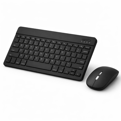 Mini Teclado Recargable y Mouse Inalámbrico Bluetooth Compacto para Tablet Laptop PC y Mac - Tecnomundointl