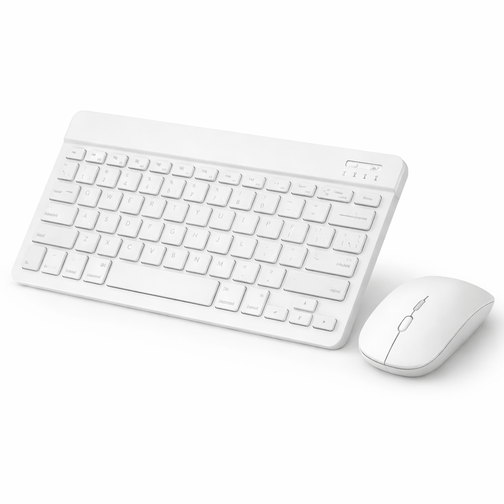 Mini Teclado Recargable y Mouse Inalámbrico Bluetooth Compacto para Tablet Laptop PC y Mac - Tecnomundointl