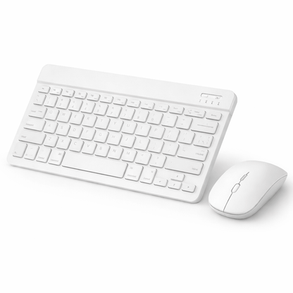 Mini Teclado Recargable y Mouse Inalámbrico Bluetooth Compacto para Tablet Laptop PC y Mac - Tecnomundointl