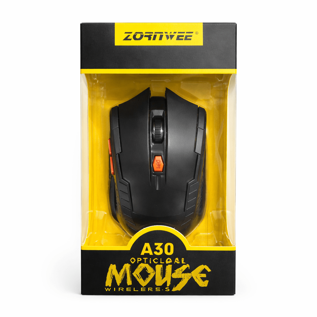 Mouse Optico Inalámbrico ZORNWEE A30 – Alta Precisión para PC y Laptop - Tecnomundointl