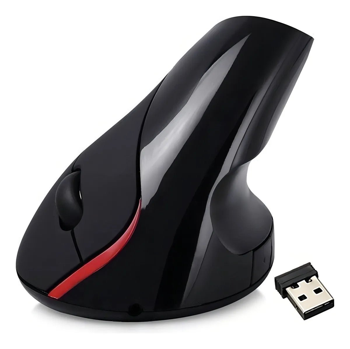 Mouse Vertical Inalámbrico Ergonómico 2400 DPI Recargable USB Profesional - Tecnomundointl