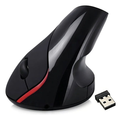 Mouse Vertical Inalámbrico Ergonómico 2400 DPI Recargable USB Profesional - Tecnomundointl