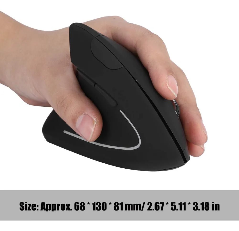 Mouse Vertical para Zurdos Inalámbrico Ergonómico Antifatiga USB - Tecnomundointl