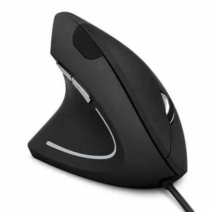 Mouse Ergonómico alambrico Vertical Mano Izquierda ( zurdo ) USB 1600 DPI Gamer