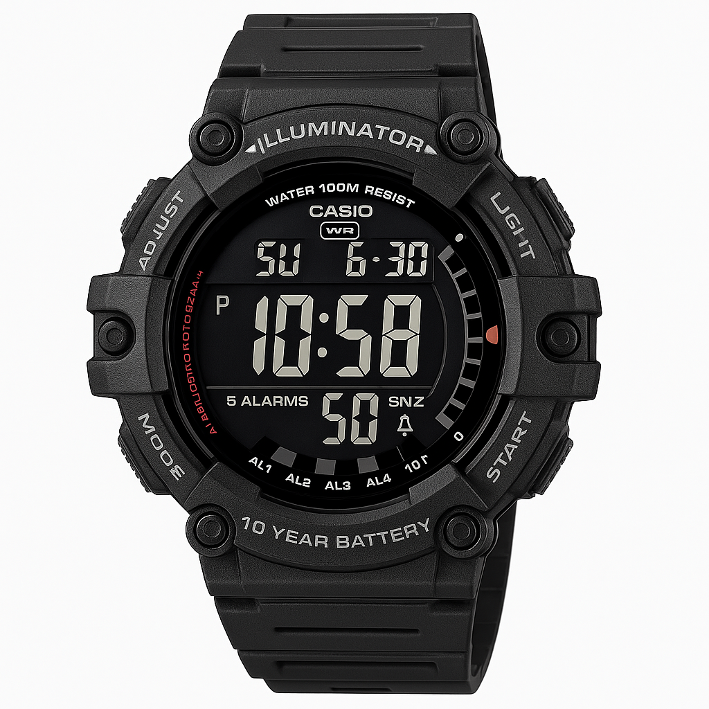 Reloj Casio Deportivo con Luz LED y Batería de 10 Años