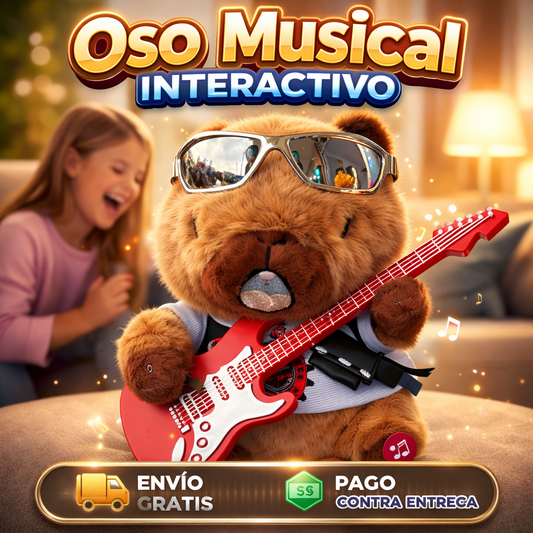 Peluche Capibara  Musical Interactivo con  Luces para Niños