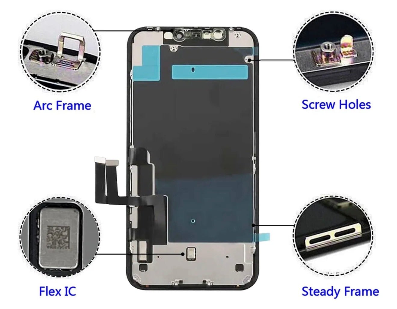 Pantalla Completa iPhone XR Amoled GX con Imagen Superior Premium - Tecnomundointl