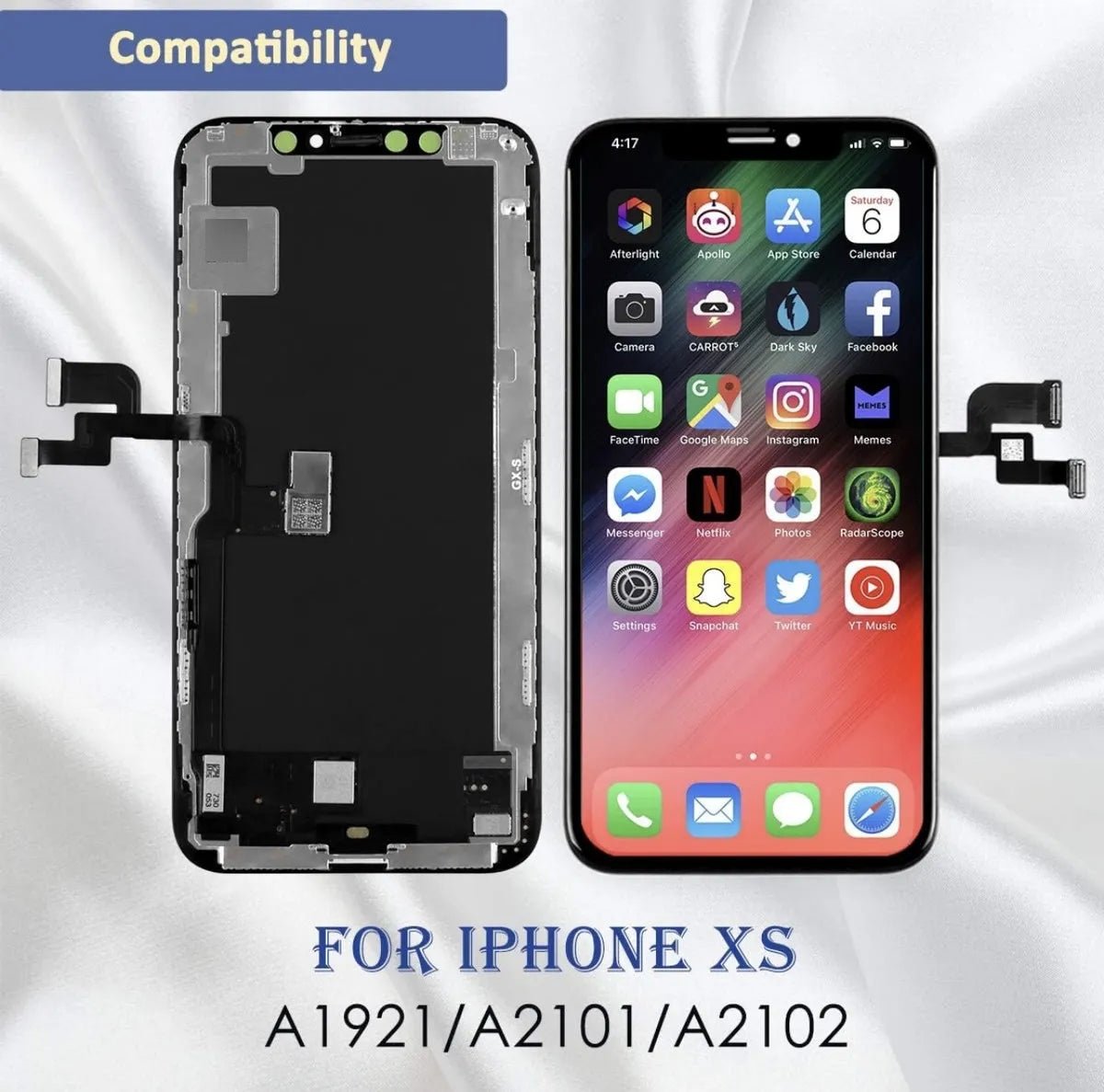 Pantalla Gx Amoled Completa Para Iphone Xs Negro - Tecnomundointl