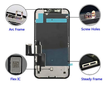 Pantalla Gx Amoled Para Iphone 12 / 12 Pro Módulo Completo Negro - Tecnomundointl