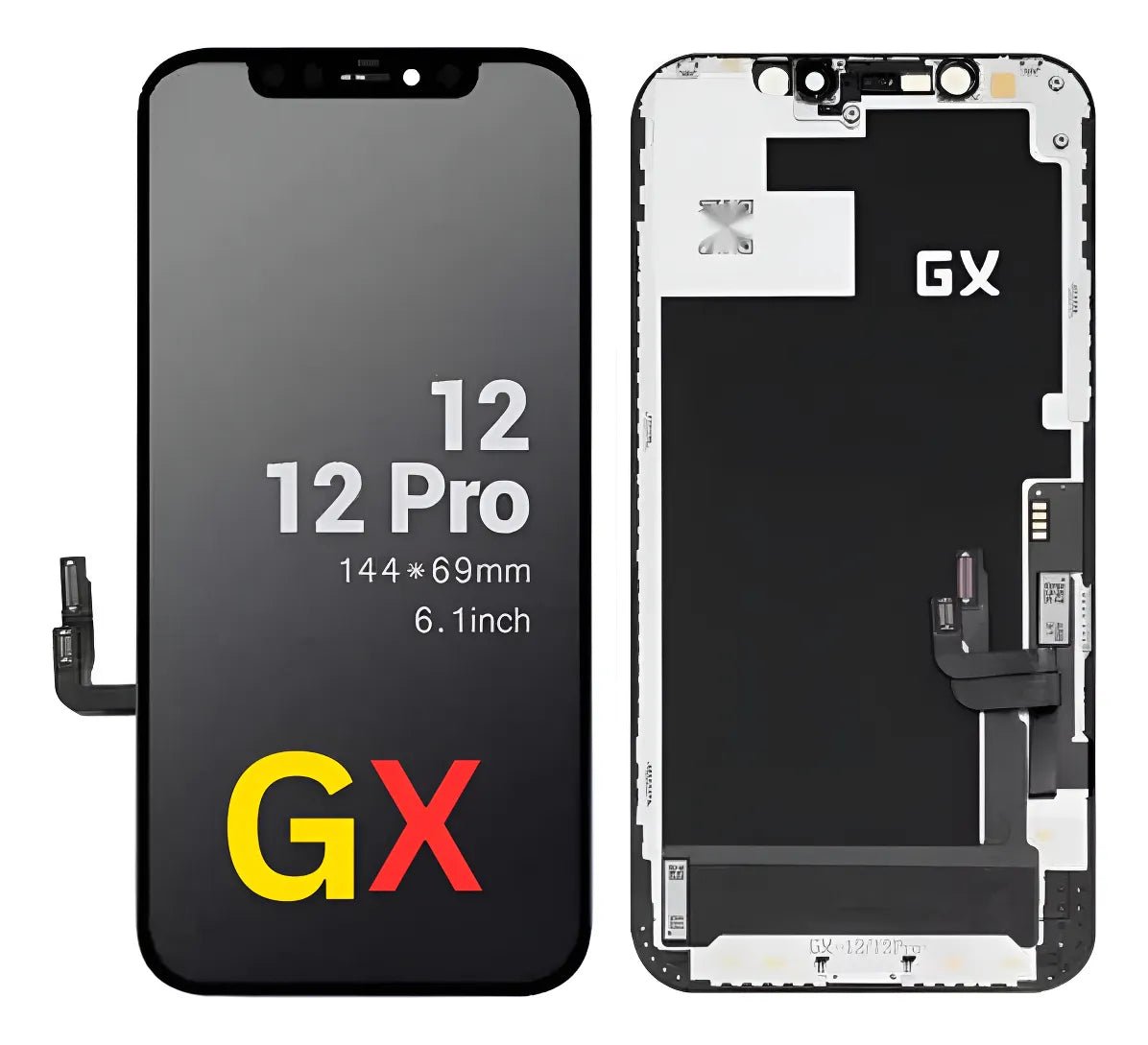 Pantalla Gx Amoled Para Iphone 12 / 12 Pro Módulo Completo Negro - Tecnomundointl