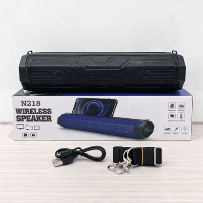 Parlante Bluetooth N218 Portátil 10W con Batería Recargable y Radio FM - Tecnomundointl