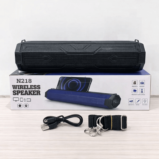 Parlante Bluetooth N218 Portátil 10W con Batería Recargable y Radio FM - Tecnomundointl