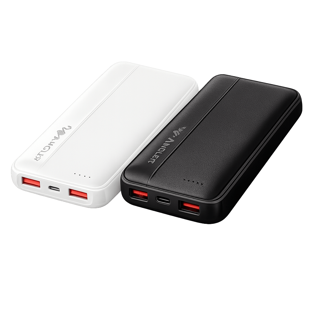 Power Bank 10000mAh carga rápida USB doble portátil compacto Angler - Tecnomundointl