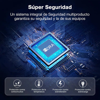 Power Bank 10000mAh con Cables Integrados y Linterna LED 1 Hora - contraenrega - Tecnomundointl