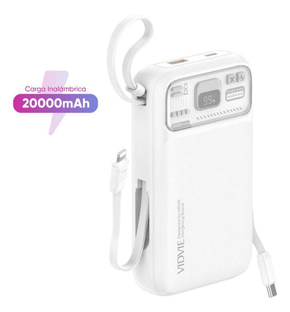 Power bank Vidvie con Carga Inalámbrica Rápida 20W - pb7004 - pb7005 - Tecnomundointl