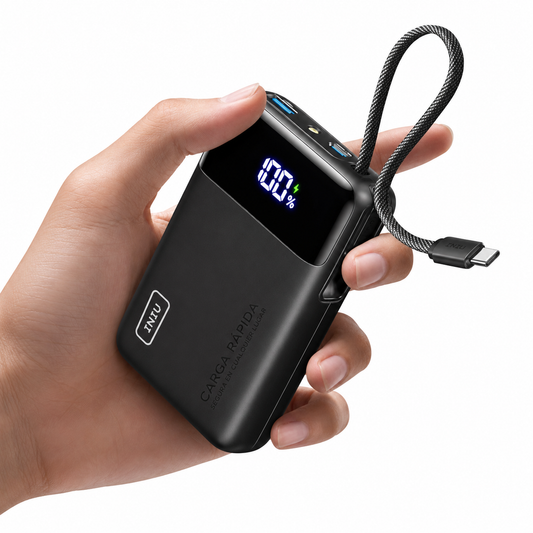 Power Bank INIU 20000mAh 45W Carga Rápida USB-C Cable Integrado
