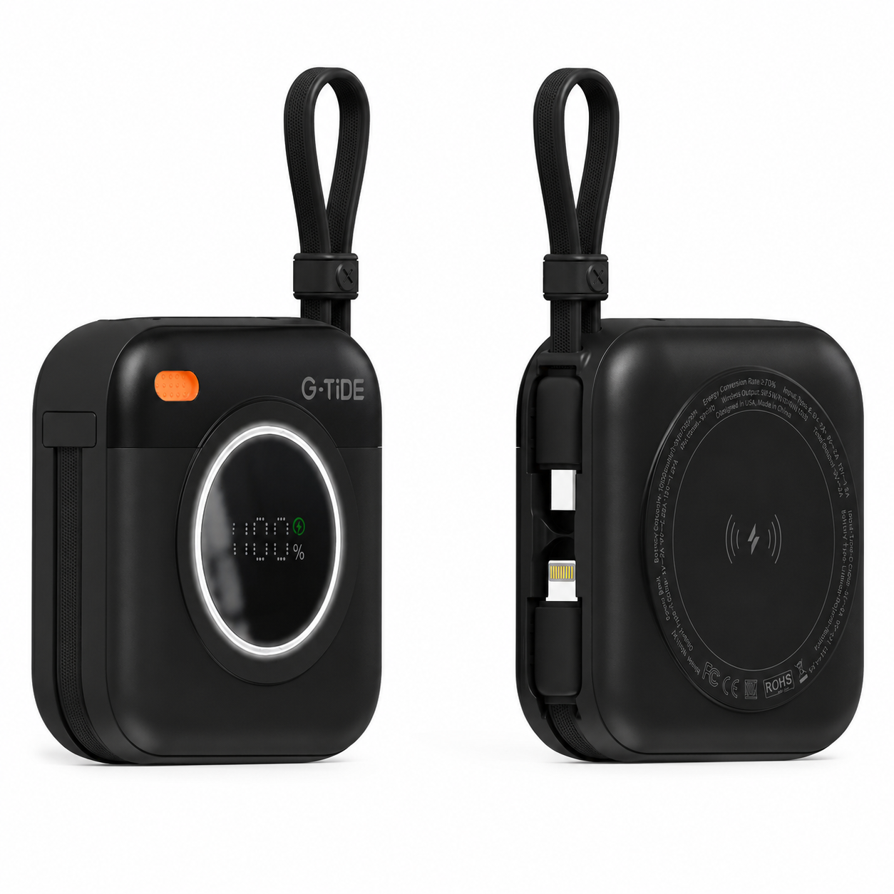 Cargador portatil Power Bank Magnético Multi X1 10000mAh Carga Inalámbrica 15W Portátil G-TiDE
