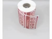 (500 Uds) Etiquetas FRÁGIL 75×40mm para Protección de Paquetes