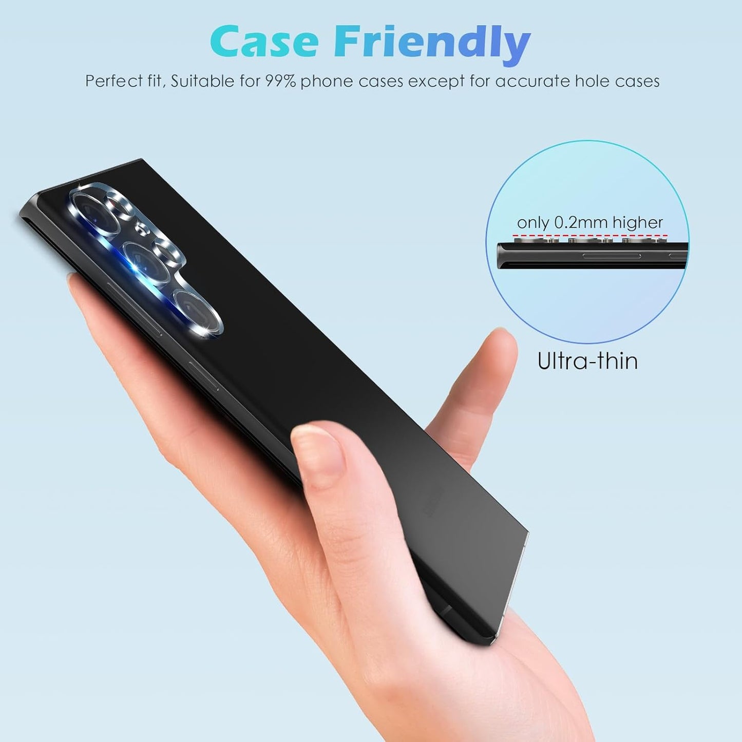 Protector Lente camara trasera 9H Samsung S24 Ultra Super resistente - Tecnomundointl