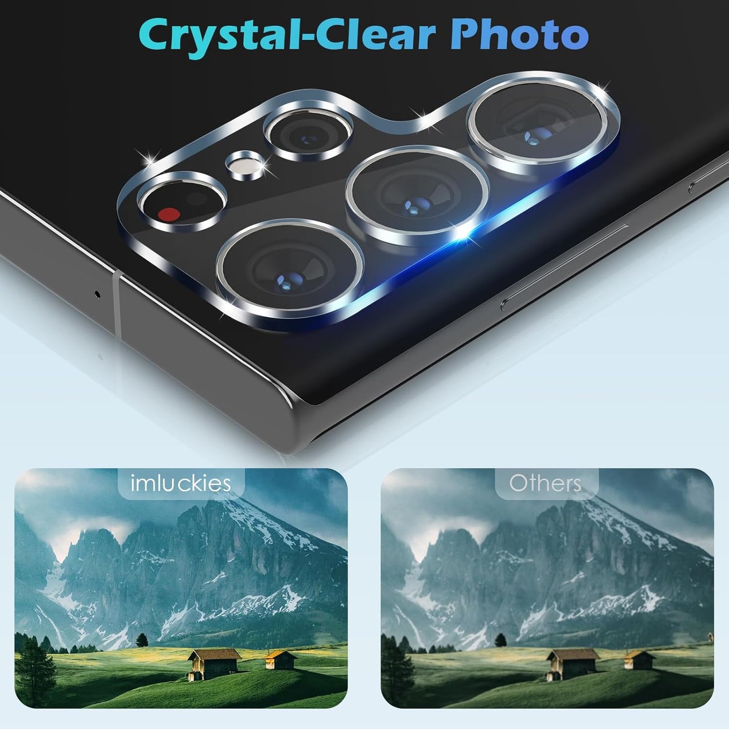 Protector Lente camara trasera 9H Samsung S24 Ultra Super resistente - Tecnomundointl