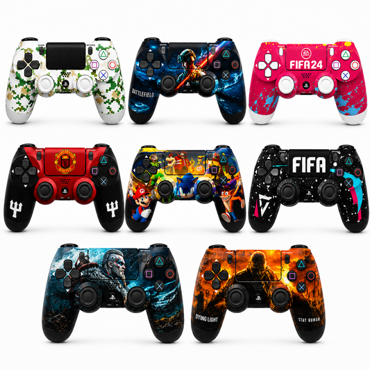 Diseños variados Estampados | Control Inalámbrico DualShock para PlayStation 4 | Ps4   | Estampados | Play 4 | Pc modo Bluetooth.
