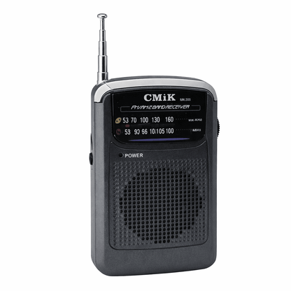 Radio Portátil AM FM CMiK MK - 200 Compacto con Altavoz - Tecnomundointl