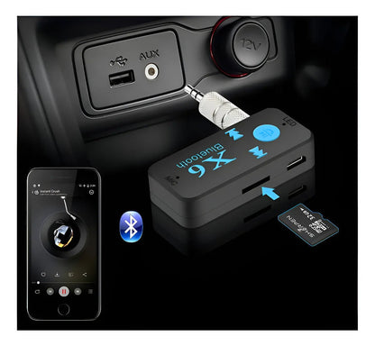 Receptor Bluetooth 5.0 AUX Manos Libres para Carro - Tecnomundointl