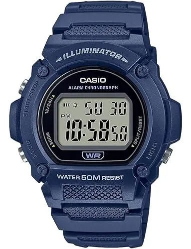Reloj Casio W - 219h - 1av Sports Resiste al Agua a 50m Batería De 7 Años - Tecnomundointl