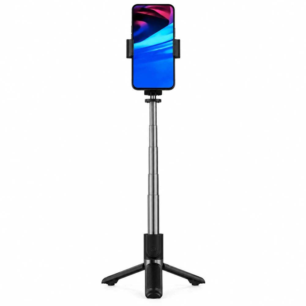 Trípode y Palo Selfie para Celular con Disparador – Altura 700 mm