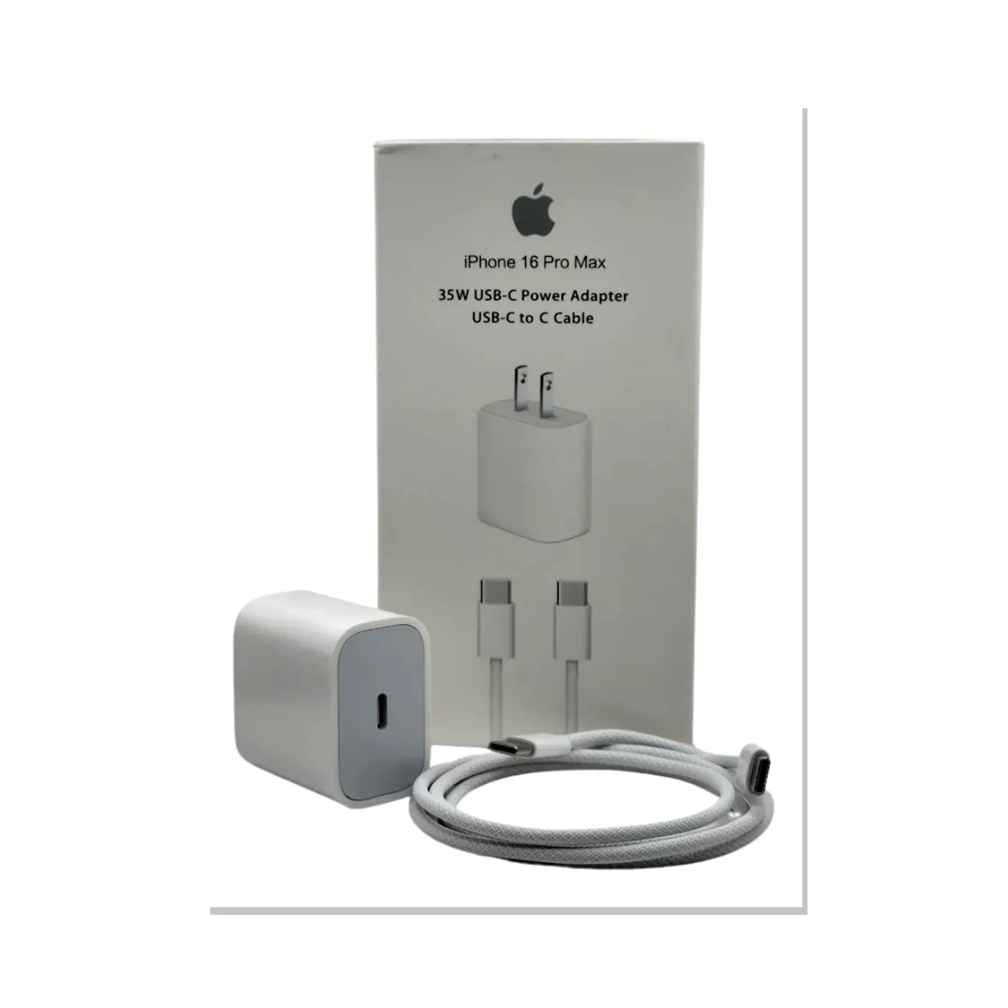Cargador Completo 35W USB-C con Cable Puerto C  para iPhone 15 / 16 / 17 Carga rápida