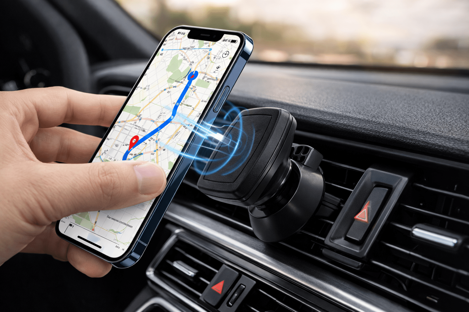 Soporte Magnético Carro H - CT168 360° Rejilla Aire - Tecnomundointl